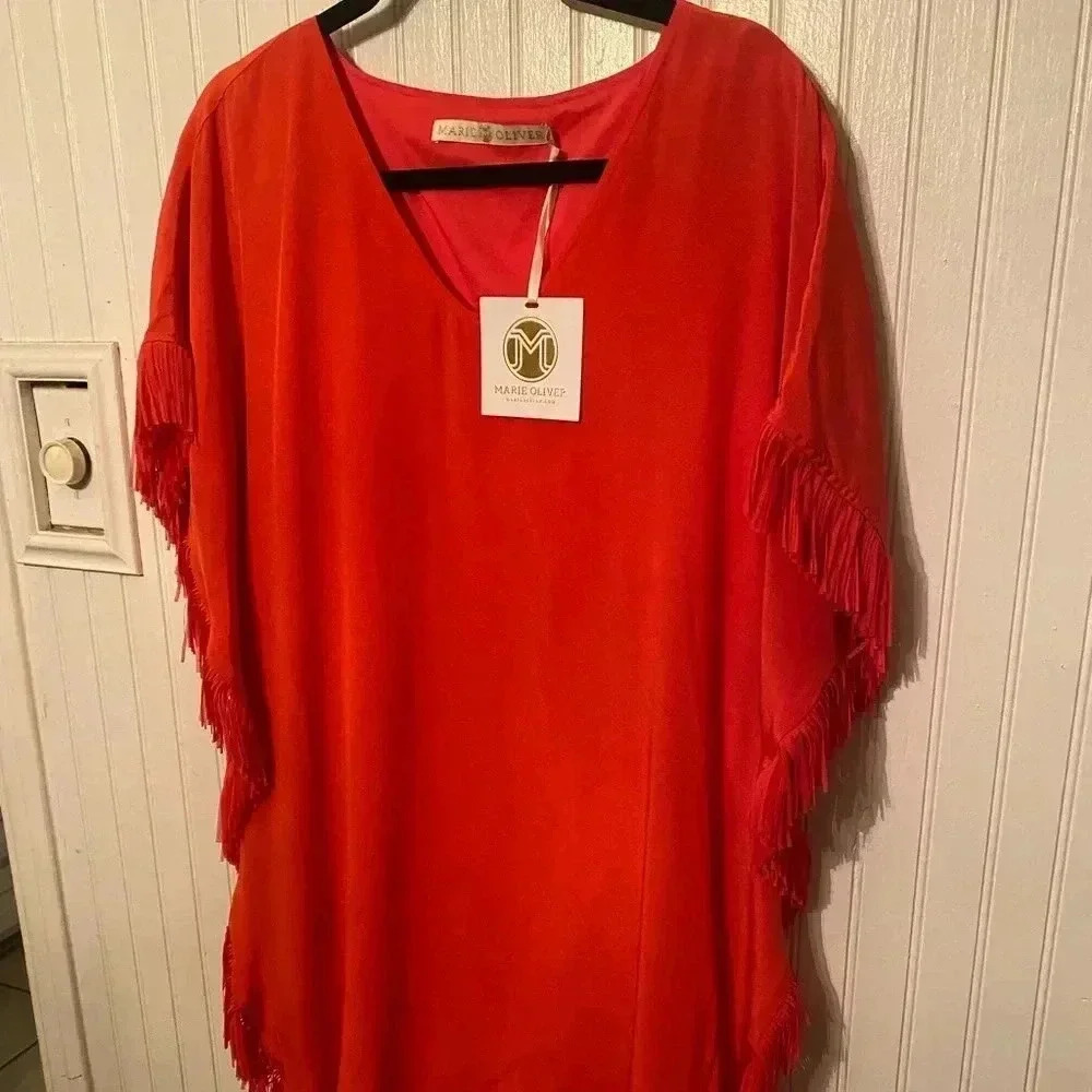 NWT Marie Oliver Maura fringe dress